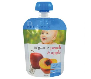 Bellamy organic peach & apple